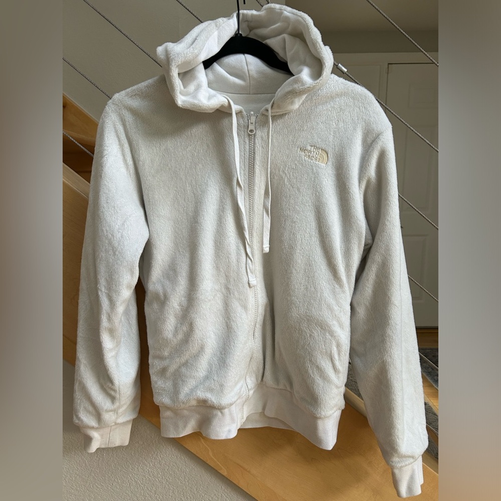 North Face Fuzzy Zip Up, Reversible